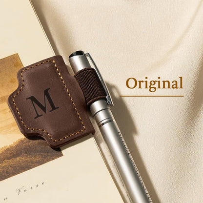 🔥Personalized Magnetic Leather Pen Holder Bookmark