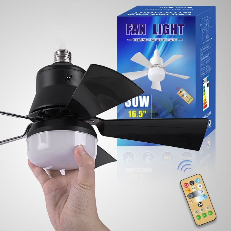 ⚡50K+ SOLD!🍃40W LED Ceiling Fan Light – 20.5” Ultra-Quiet 🎯  | For Bedroom 😴, Kitchen 👩‍🍳 & Garage 🛠️