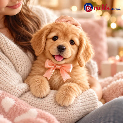 🎄 49% OFF – Golden Buddy™ Realistic Robot Golden Retriever Puppy