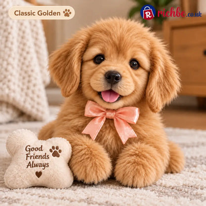 🎄 49% OFF – Golden Buddy™ Realistic Robot Golden Retriever Puppy - ☀️ Classic Golden