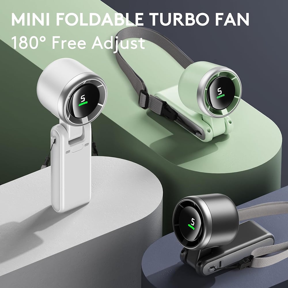 🌬️ Foldable Rechargeable Handheld Fan