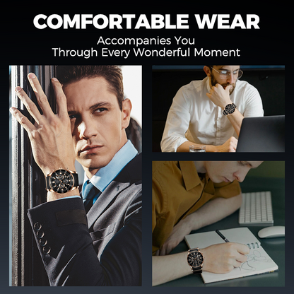 ⌚49% OFF NOW! ✨ Men's Waterproof Multifunctional Quartz Watch – Chronograph Design, Luminous Hands & Stainless Steel 🌊