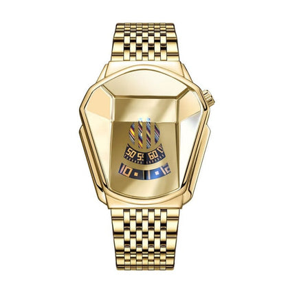 ⌚ LIMITED-TIME 50% OFF! ✨ Men's Tech Fashion Quartz Watch – Stainless Steel, 43mm, Sporty Style 🏁
