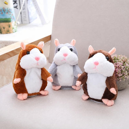 🐹 Last Day Special！✨Talking Hamster Plush – repeats whatever you say, auto head-shaking, hilarious fun for kids & adults.🎁