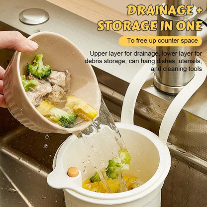 🔥Universal Clip-On Sink Drain Basket – The Multi-Functional Kitchen Strainer