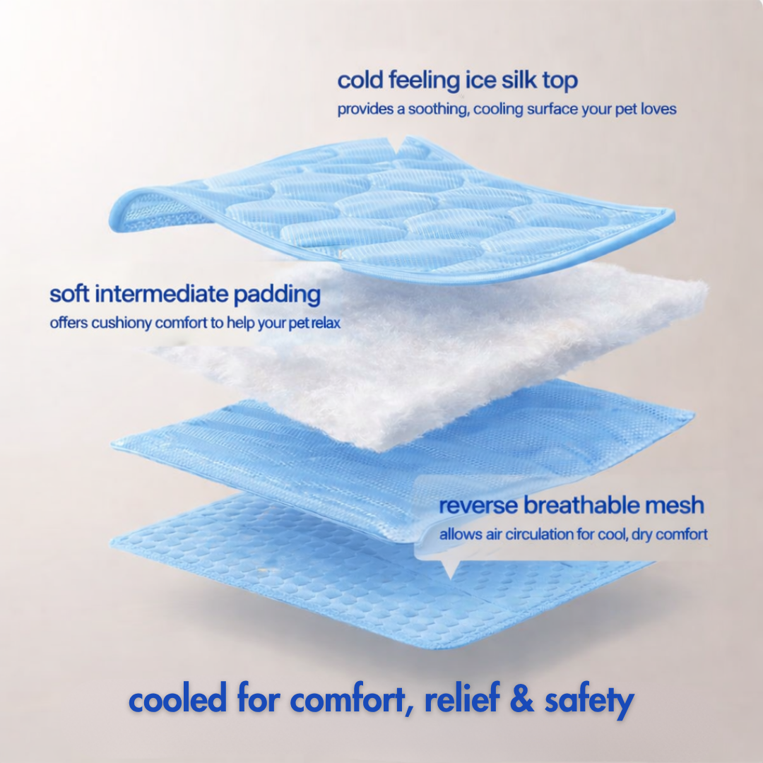 Dog Cooling Mat Light Comfortable Summer Sleeping Pad Machine Washable Quick Drying Pet Mattress For Dogs Cats