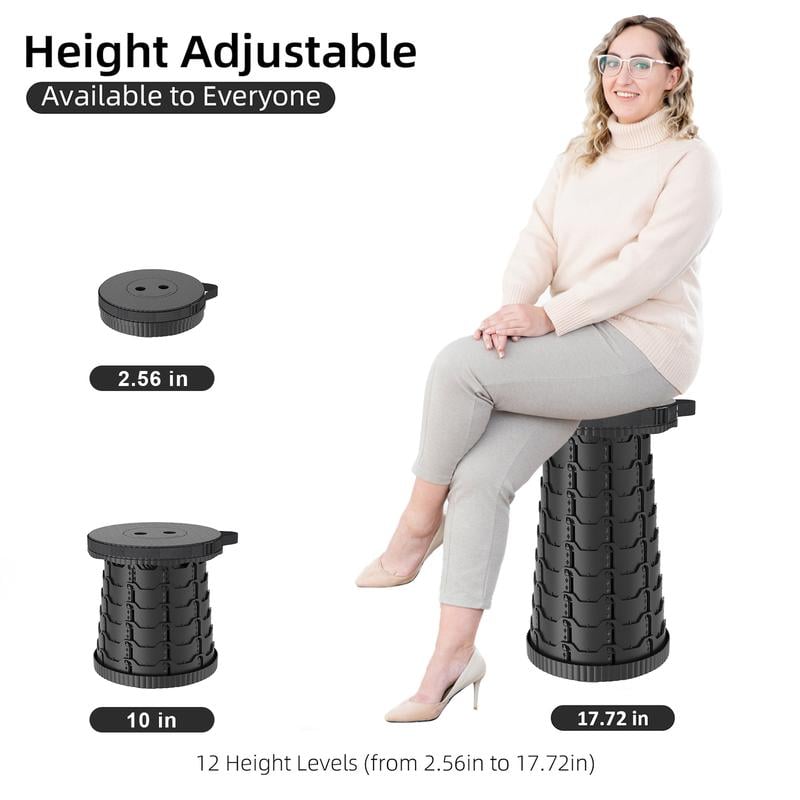 2026 Upgraded Heavy-Duty Collapsible Portable Stool
