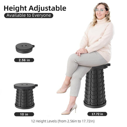 2026 Upgraded Heavy-Duty Collapsible Portable Stool