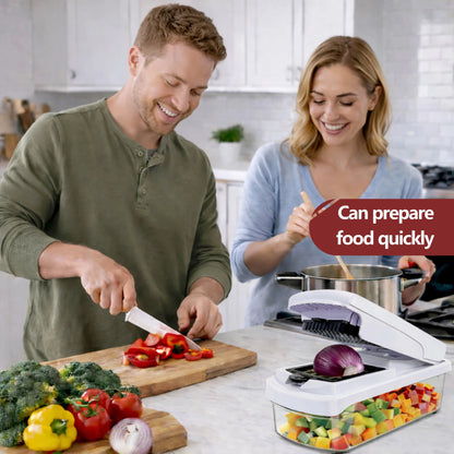 🤩Professional Vegetable Chopper, 15-in-1 Multifunctional Food Chopper