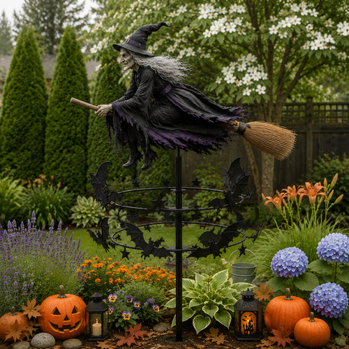 🔥Halloween Early Bird Offer: 30% off🧙‍♀️ The Enchanted Witch Garden Wind Spinner