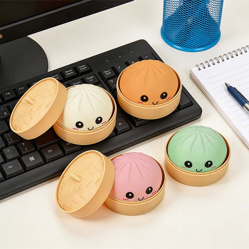 ⭐Ultra-rare Rainbow Smile Bun Squishy