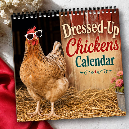 🐔 2027 Farm Chicken Calendar – 12 Months of Farmyard Charm & Feathered Fun