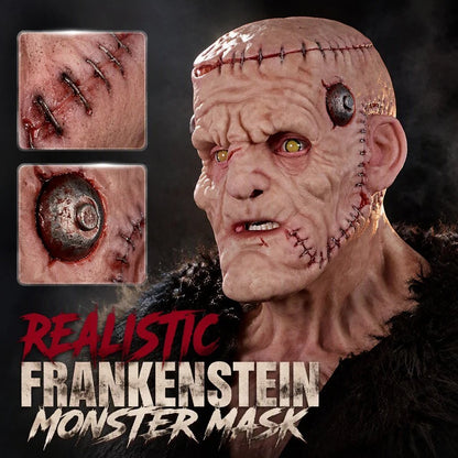 ⭐👹 Stitched Monster Full-Head Silicone Horror Mask | Costume Piece