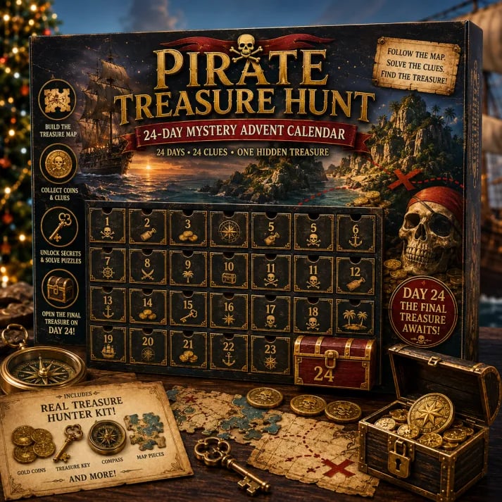 🎁✨24-Day Mystery Adventure Advent Calendar Collection | 24 Clues, Hands-On Puzzles & One Final Reveal