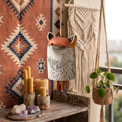 🌿Handmade Whimsical Animal Wind Chime Ornaments