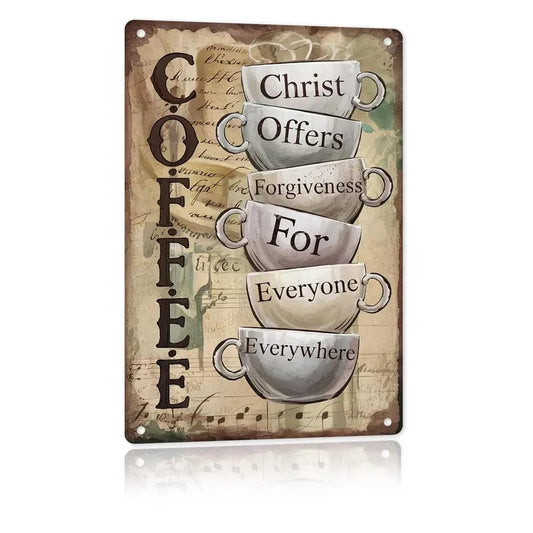 ✝️Christ Offers Forgiveness for Everyone Metal Sign