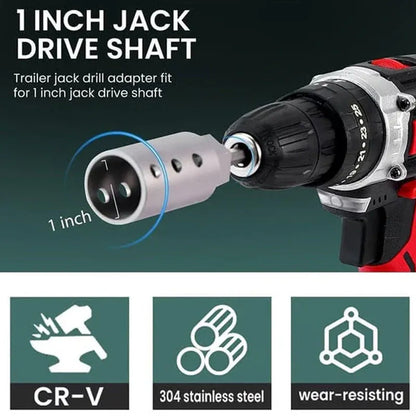 📢📢 !! ⏰Scissor Jack Drill Adapter Set