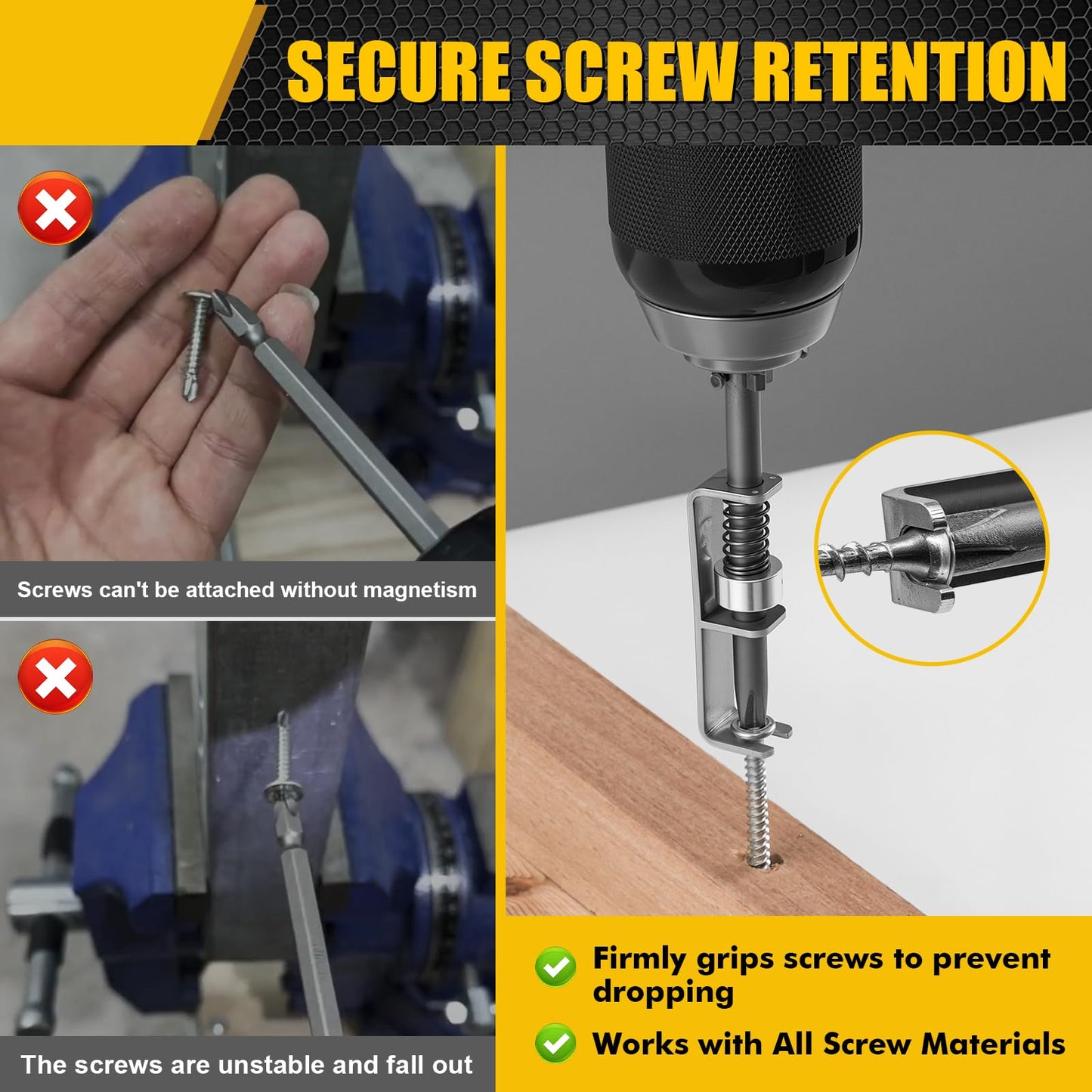 🔥(2 Pcs) Spring-loaded Screw Holder Bit