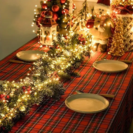 🎄 LED Copper Wire Firecracker Fairy Lights – Flexible Twinkling String Lights for Festive Home Décor