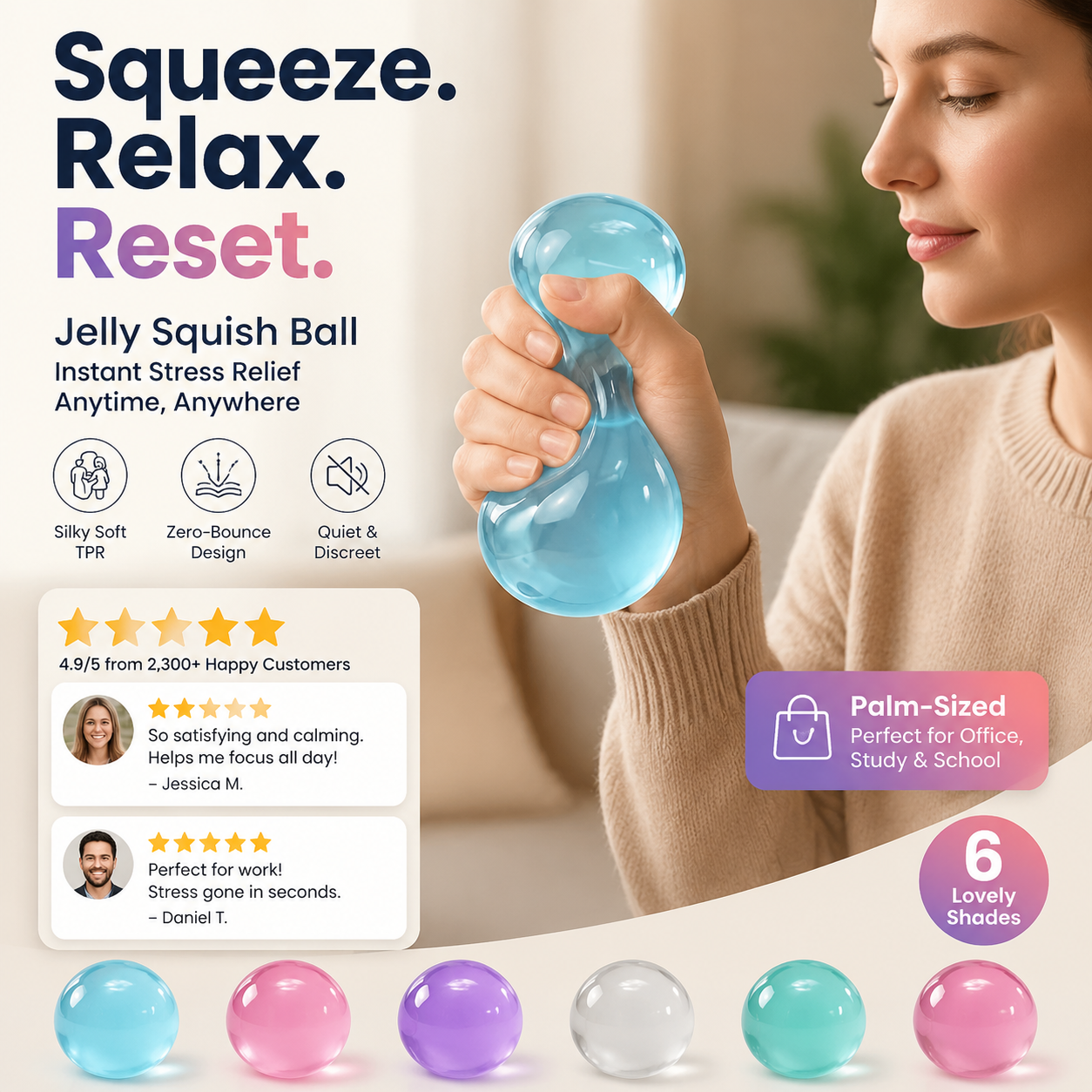 🥳2026 HOT SALE🥳✨Stress Relief Squishy Toy Ball