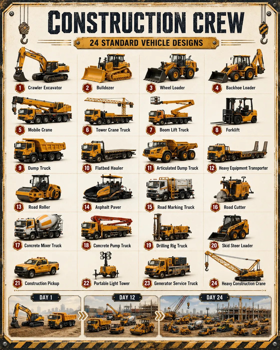 🚚 🎁Build the Fleet™ Collection 24-Day Vehicle Advent Calendar Series | ✨A New Adventure Every Morning