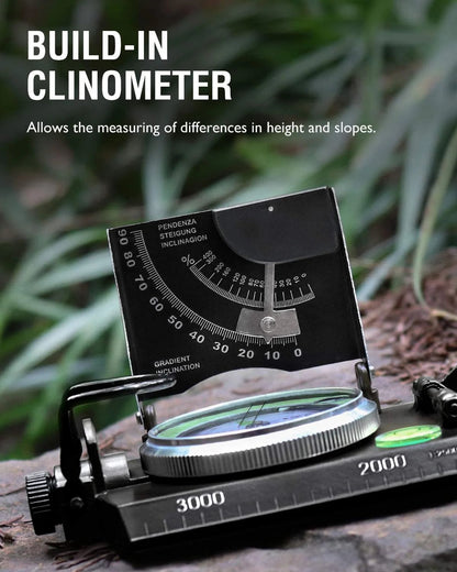 🎁Multifunctional Military Aiming Navigation Compass Compass