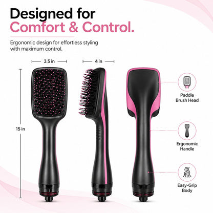 🔥Ionic Hair Dryer and Styler Brush for Straight Hair, Waves & Curls