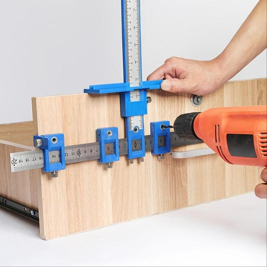 📏Precision Cabinet Hardware Jig - Handle & Pull Drill Guide Template for Door Drawer Installation