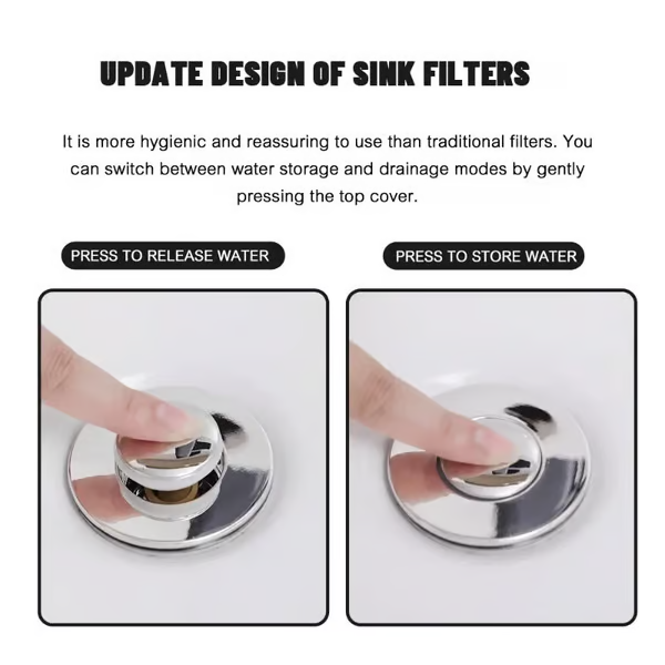 🔥Last Day Promotion 45% OFF🏆Pop Up Sink Drain Strainer----🛀Removes odors and prevents blockages