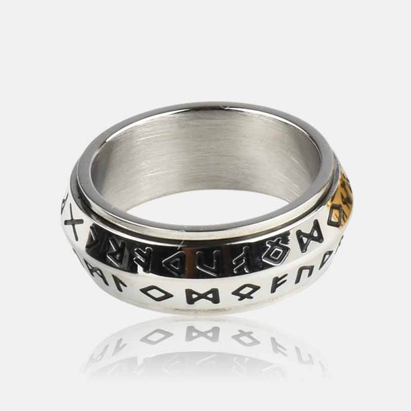 ⚔️Viking Rune Rotating Ring💍