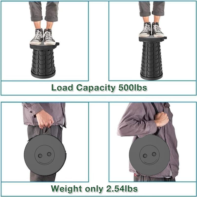 2026 Upgraded Heavy-Duty Collapsible Portable Stool