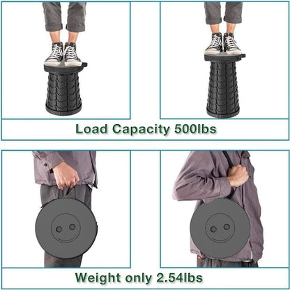 2026 Upgraded Heavy-Duty Collapsible Portable Stool