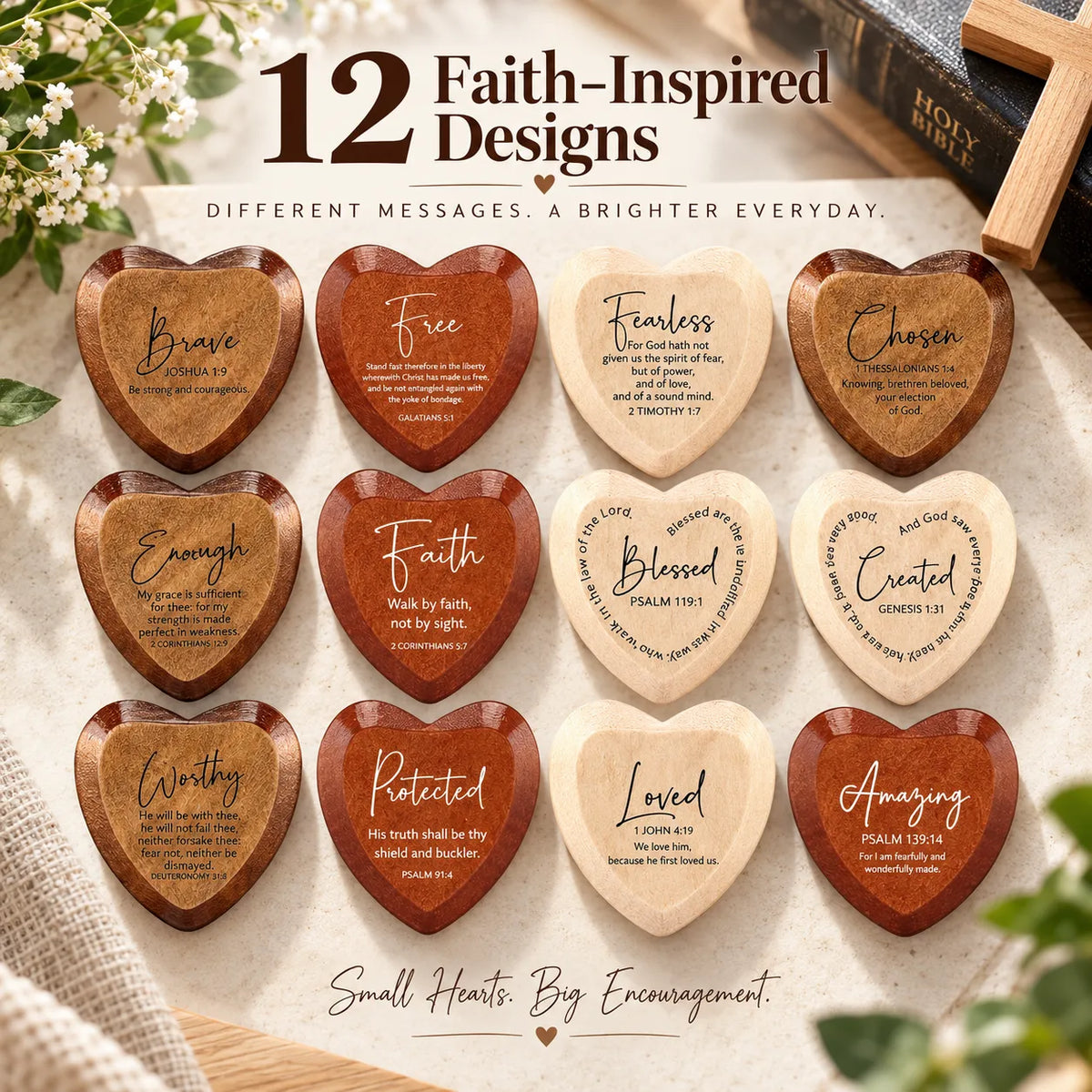 ⏳Limited-time 49% OFF - ✝️ 🎁 Christian Pocket Heart Gift Set(Set of 12)