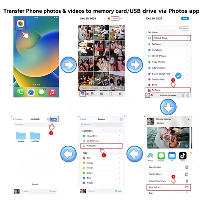 ⚡💾 3-in-1 USB-C memory card reader for phones, laptops, and Android devices