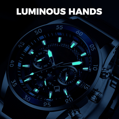 ⌚49% OFF NOW! ✨ Men's Waterproof Multifunctional Quartz Watch – Chronograph Design, Luminous Hands & Stainless Steel 🌊