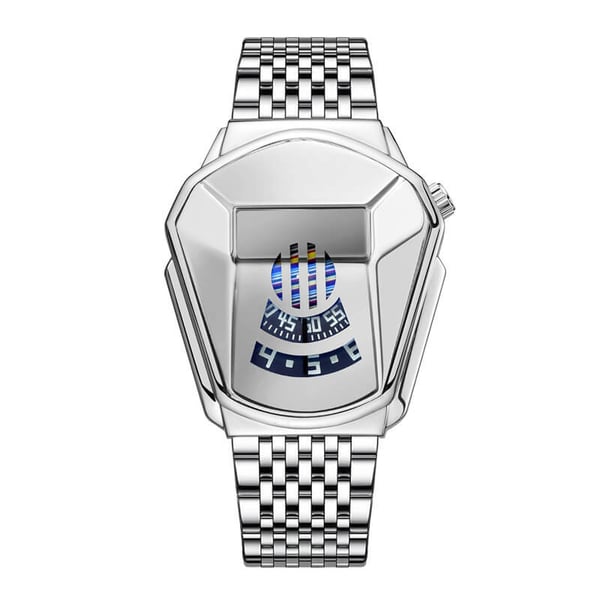 ⌚ LIMITED-TIME 50% OFF! ✨ Men's Tech Fashion Quartz Watch – Stainless Steel, 43mm, Sporty Style 🏁