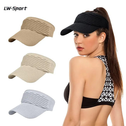 🔥2-Pack Women’s Open-Top Breathable UV-Protection High-Ponytail Sun Visor