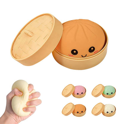 ⭐Ultra-rare Rainbow Smile Bun Squishy