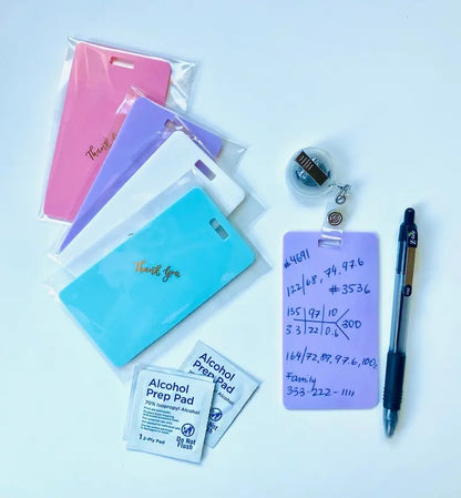 📋🩺Erasable Badge Note | Dual-Side Writable, Fade-Proof & No Blur (🖊Write. Wipe. Repeat.)