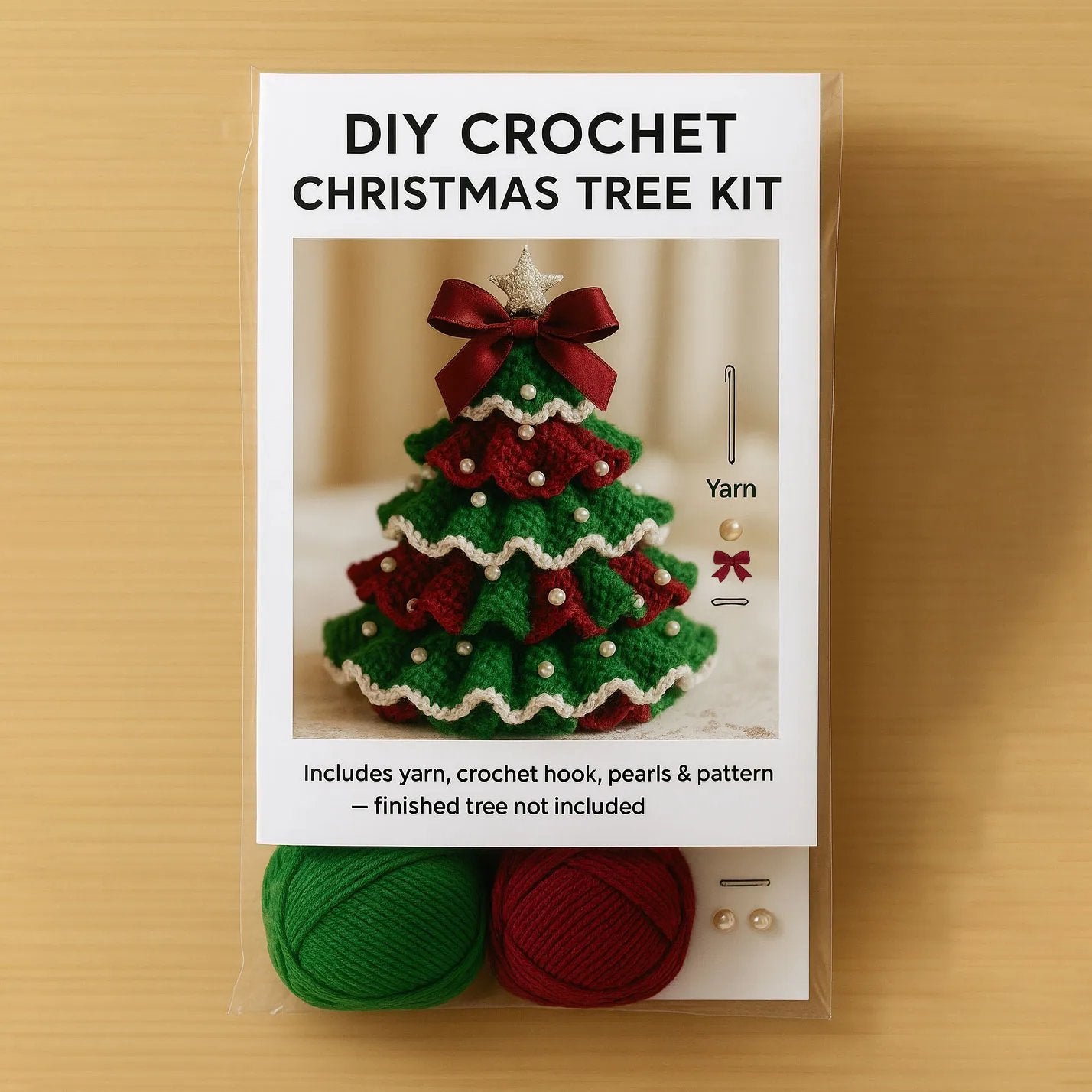 Christmas discount🎄DIY Crochet Christmas Tree Kit – ✨Handmade Holiday Decoration Set