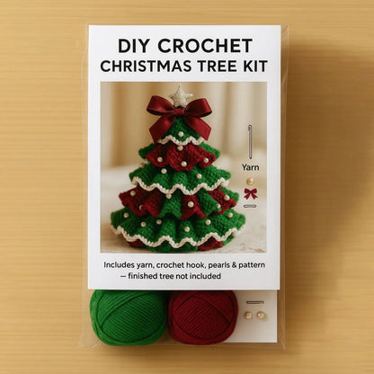 Christmas discount🎄DIY Crochet Christmas Tree Kit – ✨Handmade Holiday Decoration Set