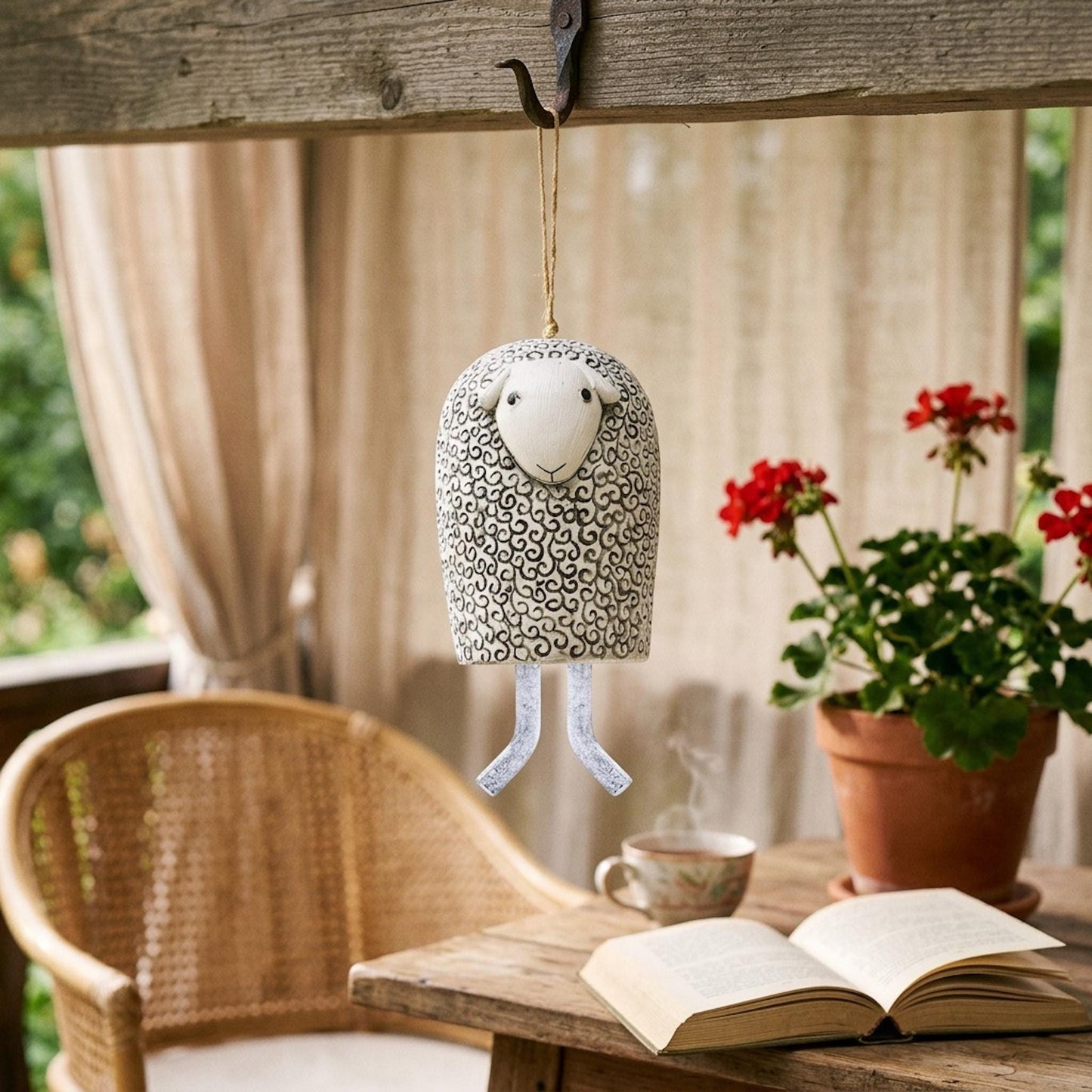 🌿Handmade Whimsical Animal Wind Chime Ornaments