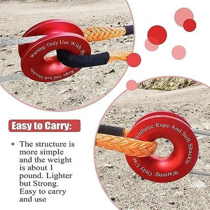 Universal Off-Road Towing Recovery Kit, UV Protection Soft Shackle for SUV Truck🛡️