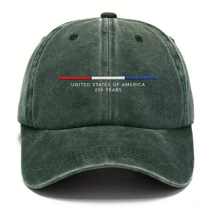 🔥United States of America 250 Years Vintage Washed Cap