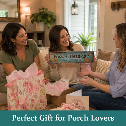 🏝️Country-style "Porch Healing" Metal Sign