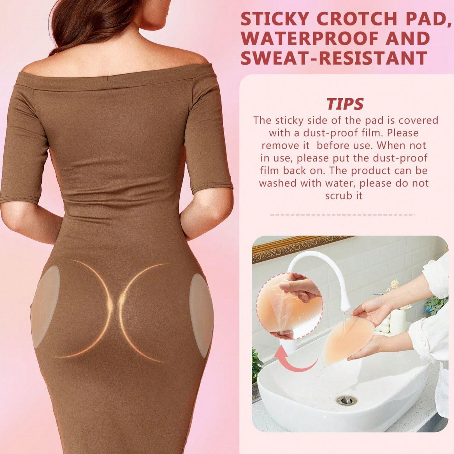 📢📢40% OFF !! ⏰Instant Curves Silicone Pads – Shape & Enhance Your Hips and Butt Naturally