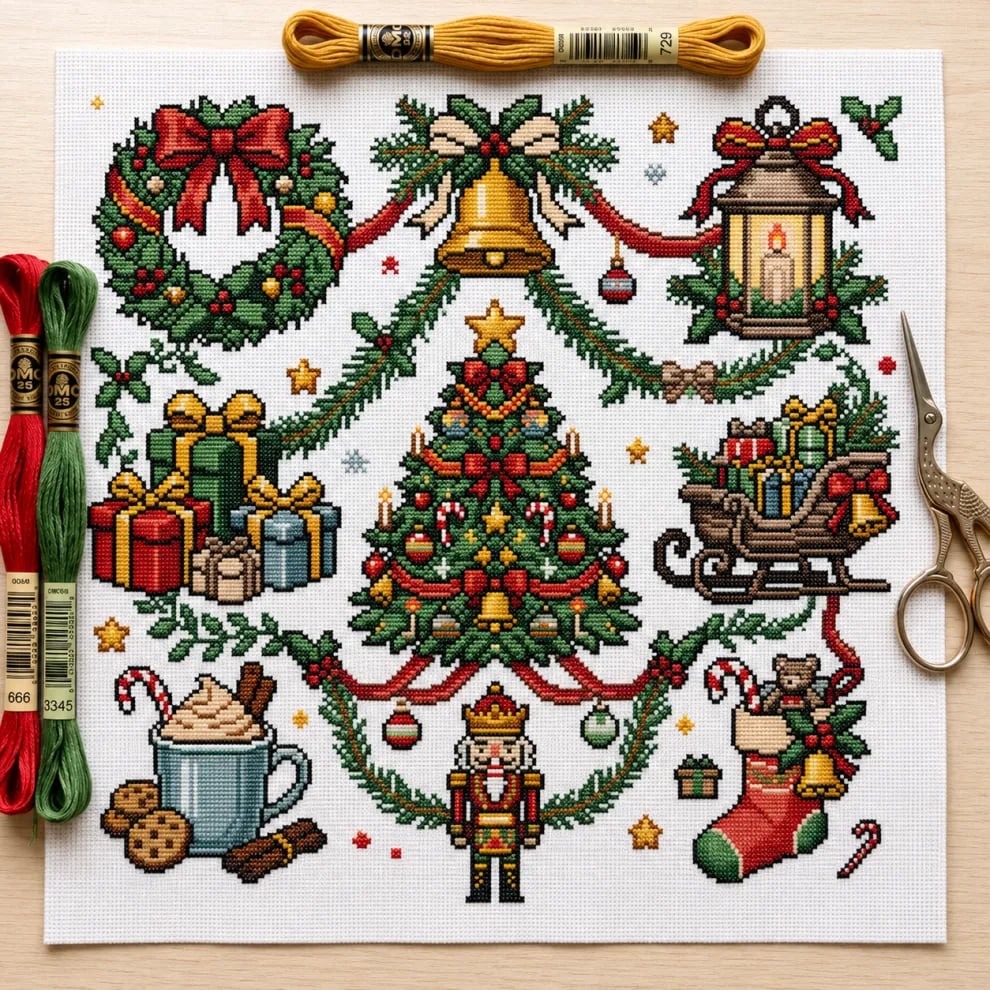 ✝️🧵Nativity Cross Stitch Kit🪡