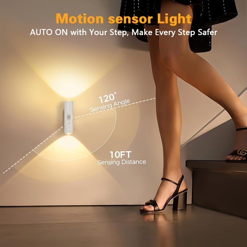 💡 LIMITED-TIME 48% OFF! 🧲 Rechargeable Magnetic Motion Sensor Night Light – RGB, Smart, Easy Install ✨
