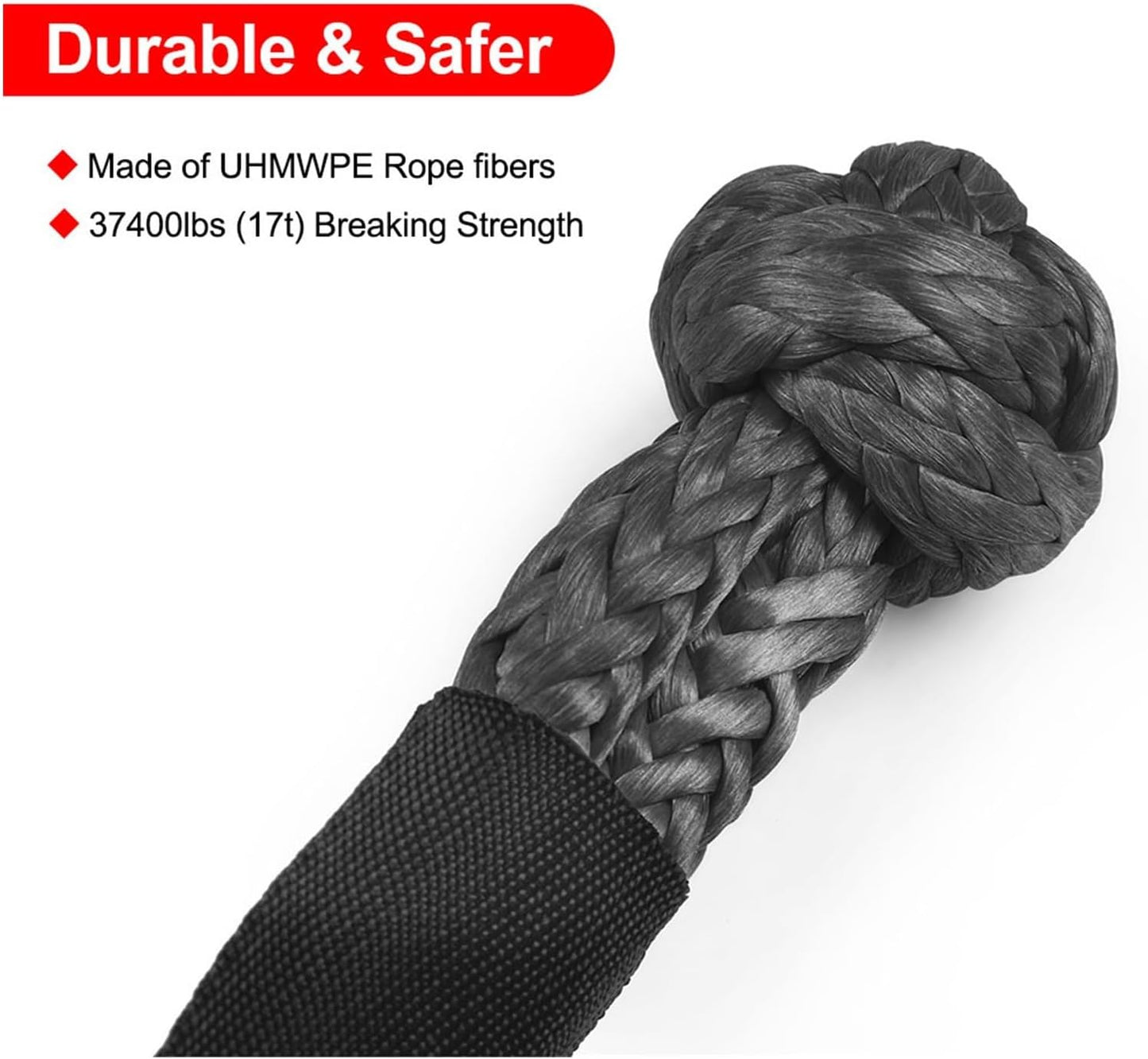 Universal Off-Road Towing Recovery Kit, UV Protection Soft Shackle for SUV Truck🛡️