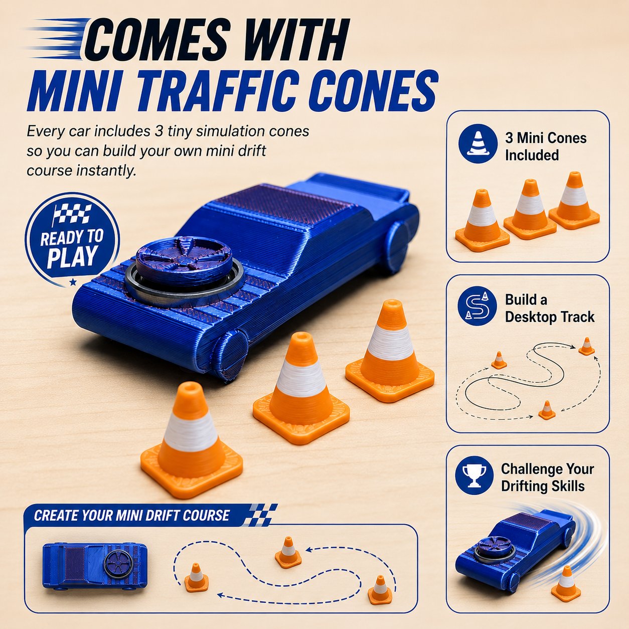🏎️ The FidgetDrifter | Pocket Drift Fidget Car Toy